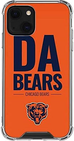 Skinit Clear Phone Case متوافق مع iPhone 13 - تصميم فريق NFL Bears المرخص رسميًا in Saudi Arabia