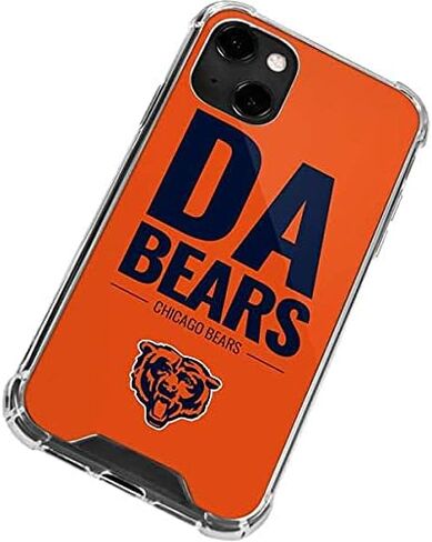 Skinit Clear Phone Case متوافق مع iPhone 13 - تصميم فريق NFL Bears المرخص رسميًا in Saudi Arabia