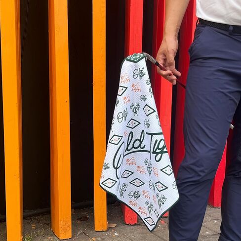 Swig Sip Premium Magnetic Golf Towel - Fast Drying, Easy Clean, Soft Waffle Weave Towel for Men & Women - 18x18inches,with Magnet for Golf Carts & Clubs - Ideal for Golfers in Kuwait