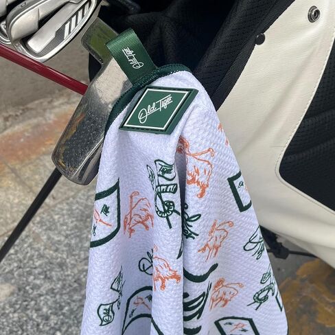 Swig Sip Premium Magnetic Golf Towel - Fast Drying, Easy Clean, Soft Waffle Weave Towel for Men & Women - 18x18inches,with Magnet for Golf Carts & Clubs - Ideal for Golfers in Kuwait