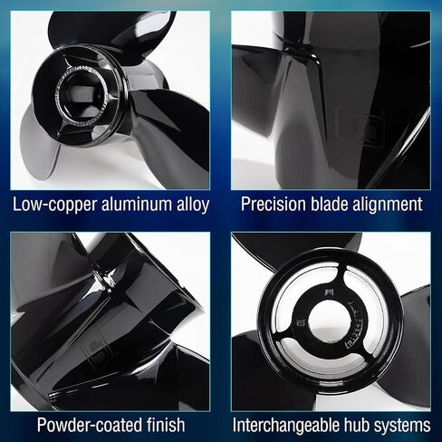 Seachoice 3-Blade Aluminium Propeller ، RH Rotation ، 13-21 "Pitch X 13-15" قطره in Saudi Arabia