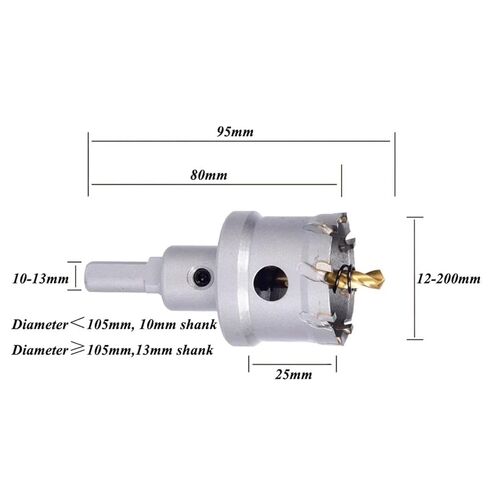 12-25mm Hole Saw Drill Bits 1Pcs(Size:23mm) in Kuwait