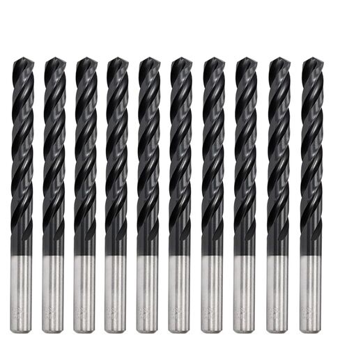 3mm-12.5mm M35 3 Flutes Twist Drill Bit for Stainless Steel(3/4/5/6/7/8/9/10/11/12.5mm) 10Pcs(Size:9mm 10pc) in Kuwait