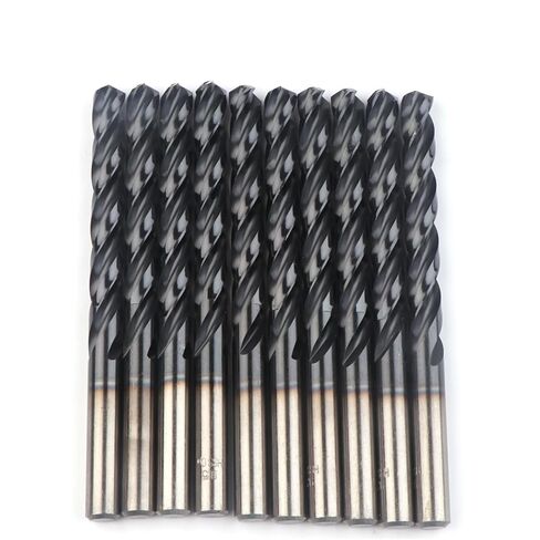 3mm-12.5mm M35 3 Flutes Twist Drill Bit for Stainless Steel(3/4/5/6/7/8/9/10/11/12.5mm) 10Pcs(Size:9mm 10pc) in Kuwait