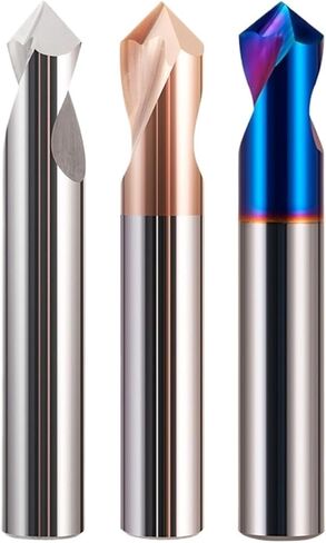 90 Degree Chamfer Drill Bits 3/4/5/6/8/10/12mm 1Pcs(Color:Carbide HRC45,Size:4mm) in Saudi Arabia