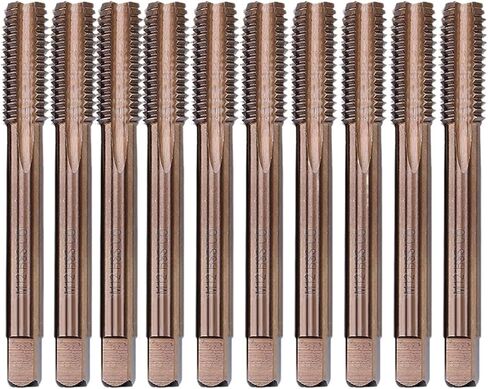 10PCS Cobalt Screw Tap Drill Bits Machine Taps for Metal Stainless Steel(M2 M2.5 M3 M4 M5 M6 M8 M10 M12)(Size:M2.5) in Saudi Arabia