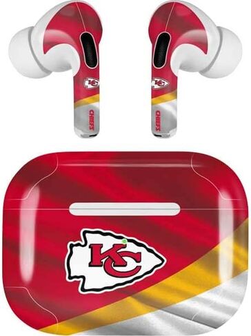 Skinit Decal Audio Skin Compatible with Apple AirPods Pro - Officially Licensed NFL Kansas City Chiefs Design in Saudi Arabia