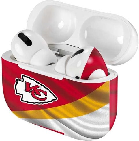Skinit Decal Audio Skin Compatible with Apple AirPods Pro - Officially Licensed NFL Kansas City Chiefs Design in Saudi Arabia