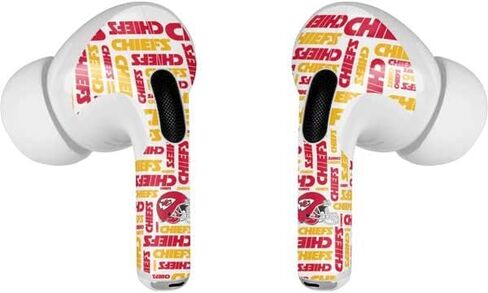 Skinit Decal Audio Skin Compatible with Apple AirPods Pro - Officially Licensed NFL Kansas City Chiefs Design in Saudi Arabia