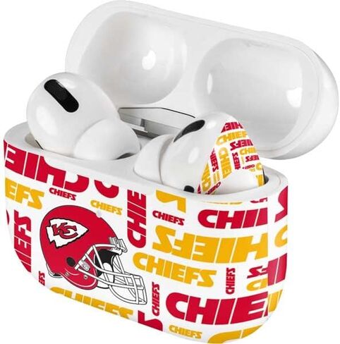 Skinit Decal Audio Skin Compatible with Apple AirPods Pro - Officially Licensed NFL Kansas City Chiefs Design in Saudi Arabia