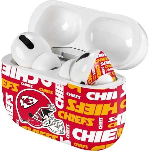 Skinit Decal Audio Skin Compatible with Apple AirPods Pro - Officially Licensed NFL Kansas City Chiefs Design in Saudi Arabia