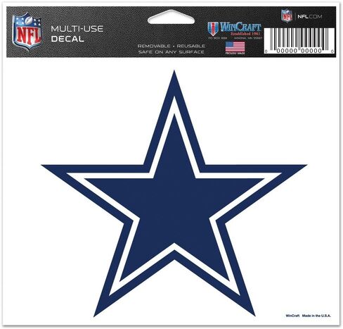 Wincraft NFL Dallas Cowboys 42520071 ملون متعدد الاستخدامات ، 5 "× 6" in Saudi Arabia
