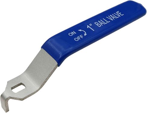 1 PCS Ball Valve Handle DN25 Blue Lever Handle Ball Valve for Outdoor Faucet Particle Service Service فوهة مع Nut (Hole: 6x10mm) (DN25) in Saudi Arabia