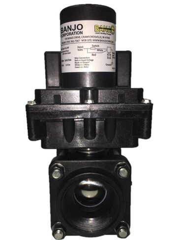2 "Banjo Electronic Poly 12VDC Standard Port Ball Valve 4 Bolt Design Farmer Bob's Parts EVX201 in Kuwait