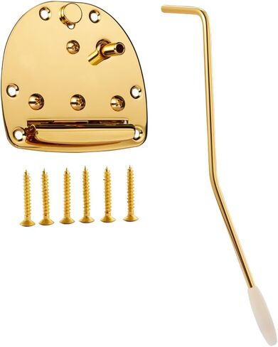 Kaish electric Guitar Guitar Tremolo Assembly Tremolo Bridge vibrato tailpiece with reasolo Arm for Jaguar/Jazzmaster with button button chrome in Kuwait