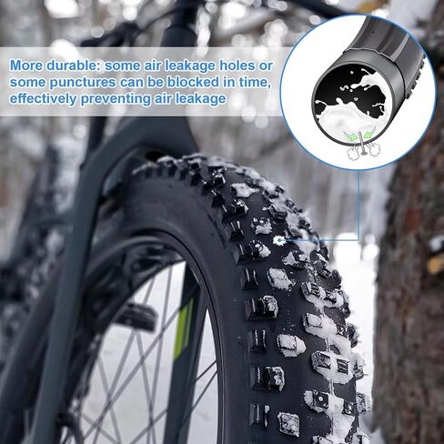 yunscm 2-pcs 26x3.0 أنابيب الدراجة الدهنية ذات الختم ذاتيا 26 × 3.0/3.5 AV32mm (76/89-559) إصلاح تلقائي فائق ، مقاومة للثقب مع 26x3 26x3 in Saudi Arabia