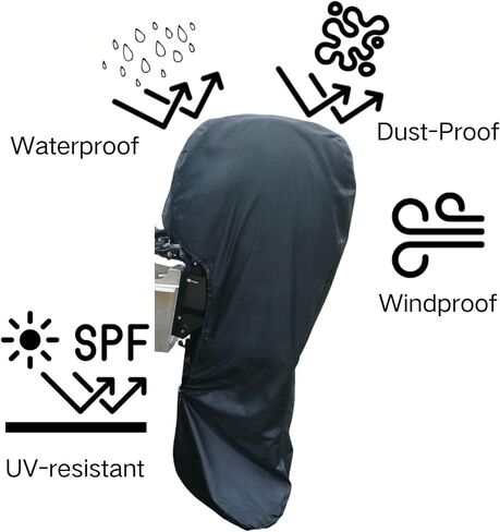 Boat Marine Outboard Engine Cover for Mercury Yamaha Honda 100 115 150 HP Heavy Duty Hood Motor Cowling Lightweight Protector in Saudi Arabia