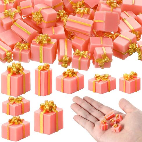 Bucherry 50 PCS Ministures Christmas for Crafts Multicolor Mini Christmas الحلي ديكور مصغرة التماثيل عيد الميلاد سحر الحرف الزخرفية الصغيرة ديكور حديقة ديي in Saudi Arabia