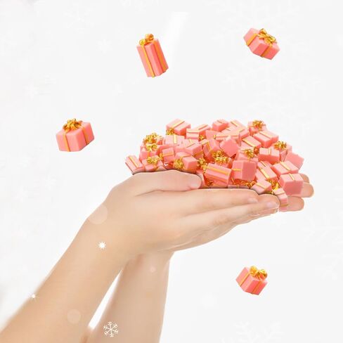 Bucherry 50 PCS Ministures Christmas for Crafts Multicolor Mini Christmas الحلي ديكور مصغرة التماثيل عيد الميلاد سحر الحرف الزخرفية الصغيرة ديكور حديقة ديي in Saudi Arabia