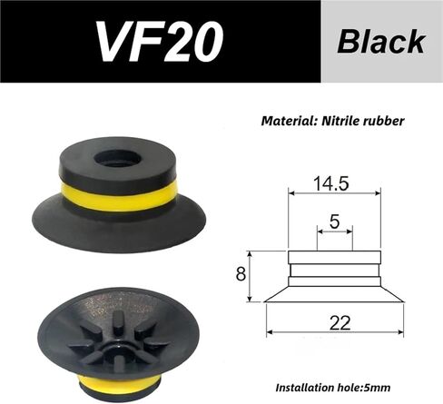 VF Manipulator Vacuum Cup Cup VF15/20/20/40/40/50 الملحقات الصناعية 1PCs (1-8M-3) in Kuwait