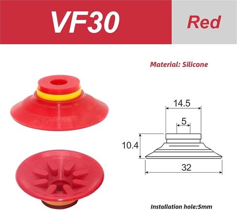 VF Manipulator Vacuum Cup Cup VF15/20/20/40/40/50 الملحقات الصناعية 1PCs (1-8M-3) in Kuwait