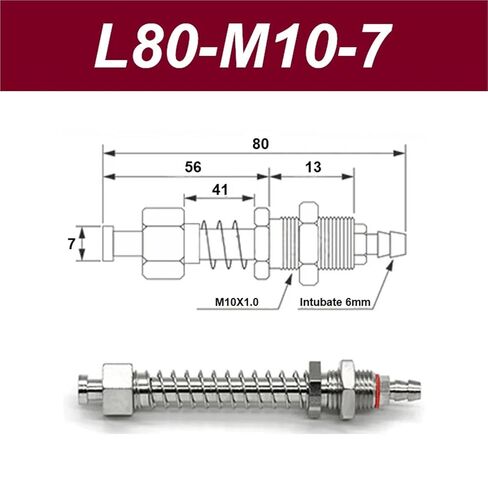 BASE CUPT CUP CUP 7MM أجهزة معالجة أجهزة لاعب هواء الذيل مدخل 1pcs (L60-M10-7) in Saudi Arabia