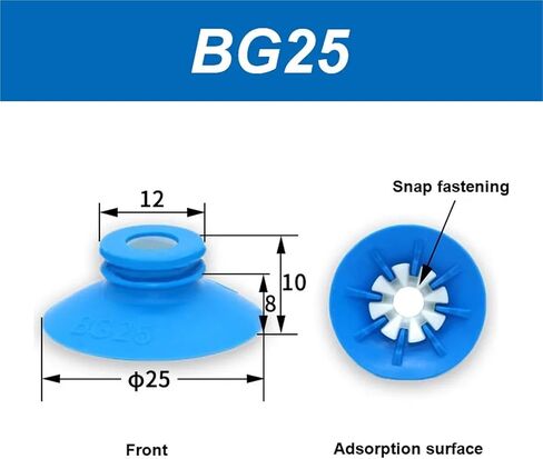 Manipulator Vacuum Suction Cup BG25/34/41/48/63.B3 1Pcs(BG48-B3-G1-8) in Saudi Arabia