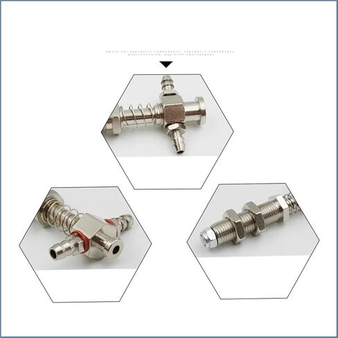 7mm معالج الفراغ تشاك قاعدة الهوائية الهوائية جانب الذيل مكبرات الفراش مصاصة M10 1PCS (TS-7-L88B-M10) in Saudi Arabia