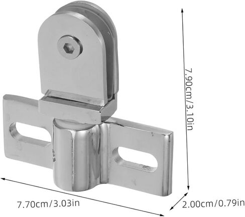 Homoyoyo Shower Door Hinge Pivot Hinge for Glass Door Metal Replacement for Shower Screen in Saudi Arabia