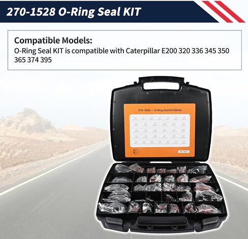 O-Ring Seal Kit 270-1528 4C-4782 534-0793 متوافق مع Caterpillar E200 320 336 345 350 365 374 395 مفصل أنابيب الزيت الهيدروليكي O in Saudi Arabia