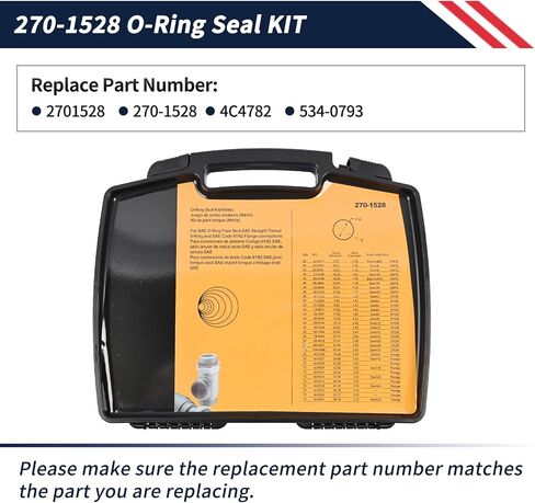 O-Ring Seal Kit 270-1528 4C-4782 534-0793 متوافق مع Caterpillar E200 320 336 345 350 365 374 395 مفصل أنابيب الزيت الهيدروليكي O in Saudi Arabia