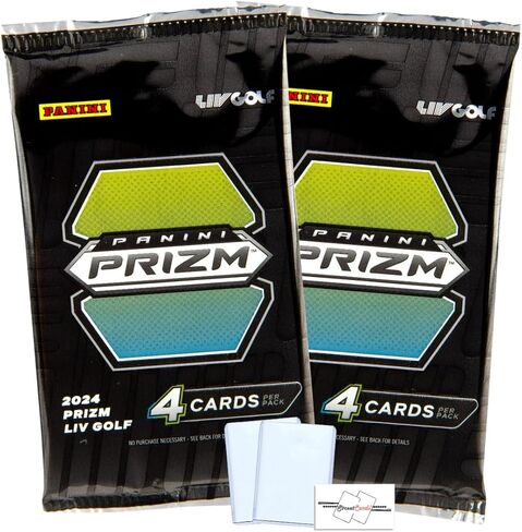 2-Pack LOT of 2024 Panini Prizm LIV Golf Debut Edition Blaster Pack with 4 Trading Cards per Pack (8 Total Cards) + 2 Toploaders + StreetCards Magnet! in Saudi Arabia