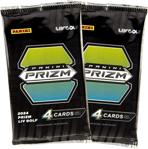 2-Pack LOT of 2024 Panini Prizm LIV Golf Debut Edition Blaster Pack with 4 Trading Cards per Pack (8 Total Cards) + 2 Toploaders + StreetCards Magnet! in Saudi Arabia