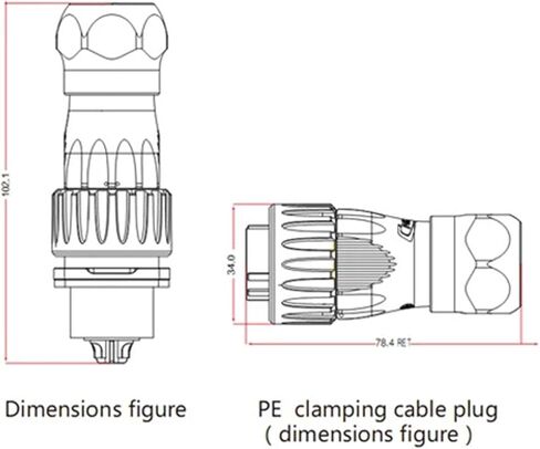 12 PIN POWER CINCULURAL CONNECTOR Outdoor IP67 M24 in Kuwait