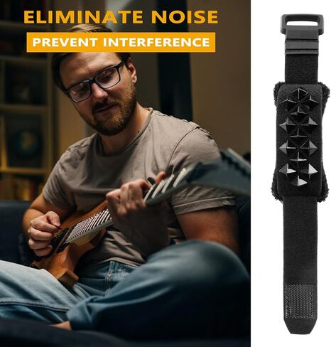 2PCS Guitar String Mute Damper,Guitar String Cover Belt, Adjustable Bass Mute Silencer, Adjustable Bass Mute, for Electric Acoustic Classic Guitar Bass Musical Instrument Accessories(RedDD) in Saudi Arabia