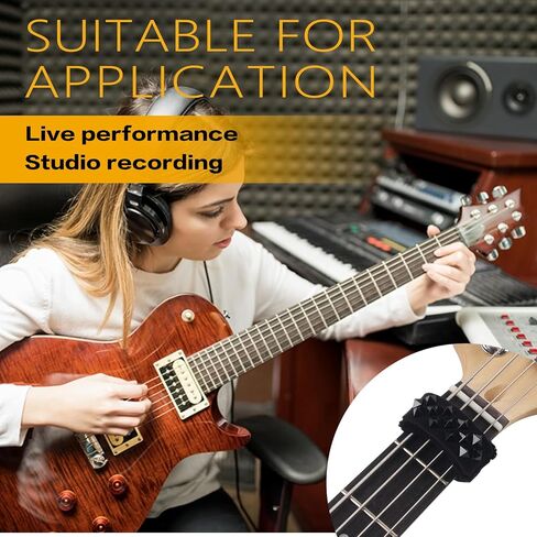 2PCS Guitar String Mute Damper,Guitar String Cover Belt, Adjustable Bass Mute Silencer, Adjustable Bass Mute, for Electric Acoustic Classic Guitar Bass Musical Instrument Accessories(RedDD) in Saudi Arabia