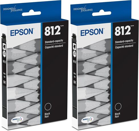 EPSON 812 DURABrite Ultra Ink Standard Capacity Black Cartridge (T812120-S) Works with WorkForce Pro WF-7310 ,7820, 7840, EC-C7000 in Saudi Arabia