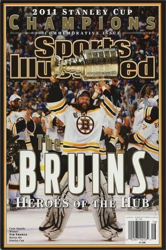 Generic - Poster - Sports-Team Poster Print - 16" x 20" - Boston Bruins - Tim Thomas - Stanley Cup - Neutral (Black, Gold) - Matte Finish - Wall Mount - Living Room, Dining Room in Saudi Arabia