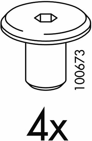 Nut Metric Sleeves Part # 100673 (4 Pack) for IKEA Furniture Hardware Fittings Replacement in Saudi Arabia