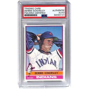 توقيع دينيس إيكرسلي لعام 1976 Topps #98 Cleveland PSA/DNA *9101 - بطاقات موقعة بالبيسبول in Kuwait