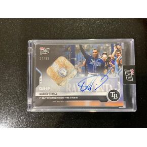 Auto Base Relic 37/99 Wander Franco 2021 MLB TOPPS NOW 402A MLB HOLO Debut - Baseball Slabbed Autographed Cards in Saudi Arabia