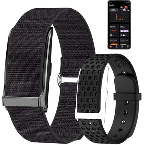 Fitness Trackers for Men Women, 2PC Watch Bands Smart Health Wristband Wearable Activity Fitness Tracker with Multiple Sports Automatic Monitoring with Pedometer/Sleep/Stress/Calories, Free APP in Saudi Arabia