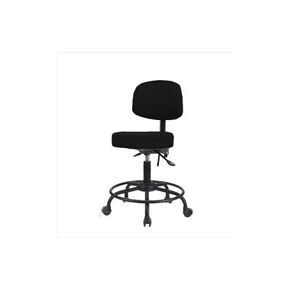 Thomas VDHST-RT-T1-RG-c8605 Desk Height Stool with Back and Round Tube Base, with Tilt, Glide, Vinyl in Kuwait