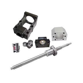 Linear Motion Ball Screw Precision Part SFU2005 1200mm-2000mm Ball Screw HM15-57 Cast Iron Use for Nema23 C7 BF20+Plum Coupling XB30*40 +Coupler DSG20H(1250mm) in Kuwait