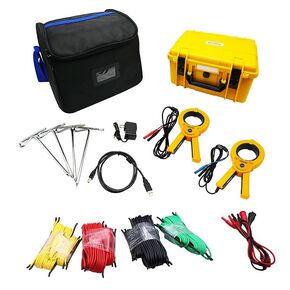 Double Clamp Earth Resistance Meter Multifunction Ground Resistance Tester Digital Soil Resistivity Tester with 0.00Ω-30.00kΩ AC Leakage Current 0.00mA-600A Soil Resistivity 0.00Ωm-9000kΩm in Saudi Arabia
