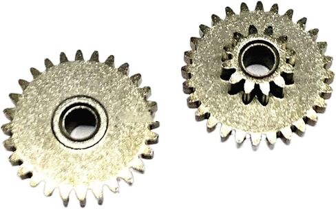 Steel Motor Drive Gear 2pcs Metal Double Gear 0.5M 12T-28T 3mm Hole Motor Shaft Loose Match in Saudi Arabia