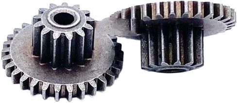 Steel Motor Drive Gear 0.5M 13T 30T 2.5MM Metal Double Gear DIY Parts(Total Thick-5mm) in Saudi Arabia