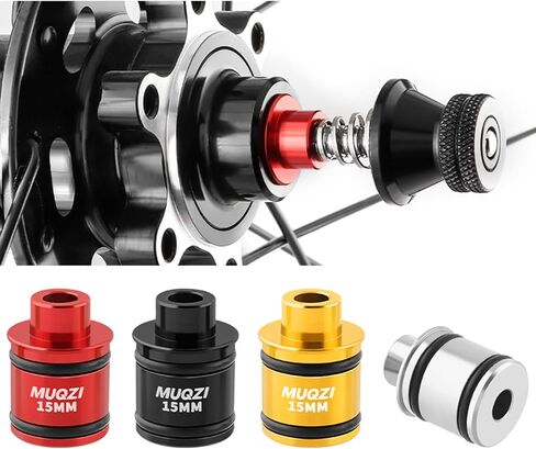 Mountain Bike Thru-Axle to Quick Release Hub Converter Adapter - 12mm/15mm to 9mm Conversion Kit, Compatible with Standard QR Forks and Frames in Saudi Arabia