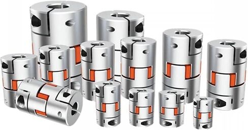 LF-B-D30L35/40/50 Aluminum Shaft Coupler Jaw Plum Spider Clamping Type CNC Motor Encoder Coupling 6mm to 16mm 1Pcs(Length 50mm 3jaw) in Saudi Arabia