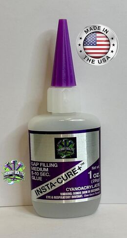 Bob Smith Insta-Cure+, Medium Gap Filling Cyanoacrylate Glue, 1 oz. BSI, Hobby Bolts, CA, Made in The USA! in Saudi Arabia